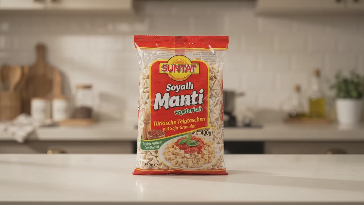 Suntat Manti vegetarisch mit Soja