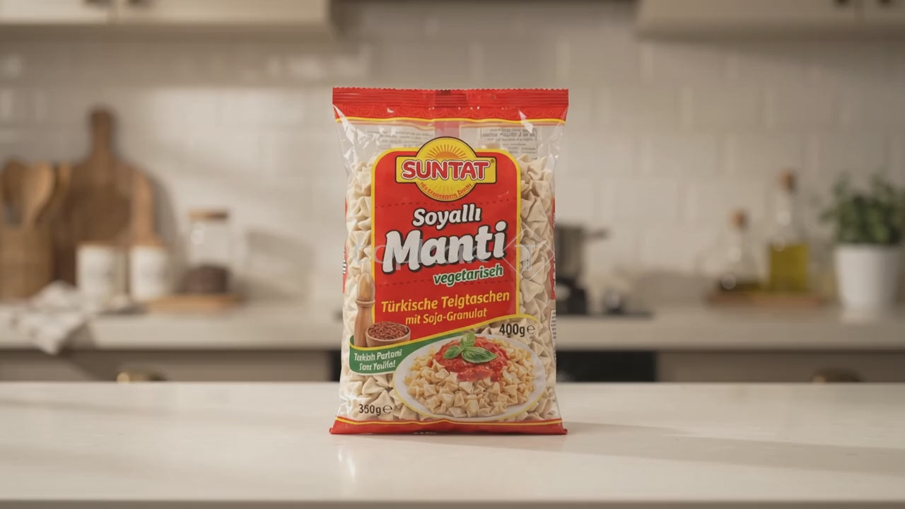 Suntat Manti vegetarisch mit Soja