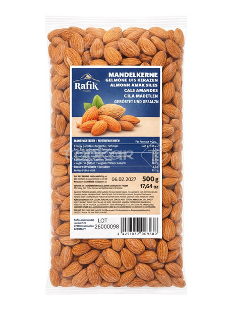 Rafik Mandelkerne geröstet gesalzen 500g – Badem gesalzene Mandeln