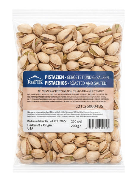 Rafik Pistazien geröstet gesalzen 200g – Antep Fıstığı Pistachios