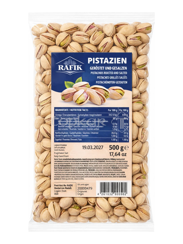 Rafik Pistazien geröstet und gesalzen 500g – Antep Fıstığı in der Schale