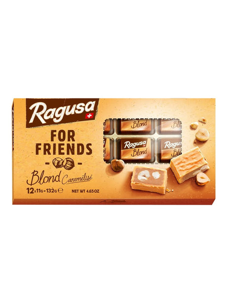 Ragusa For Friends Blond 132g – blonde Schweizer Schokolade mit Haselnüssen