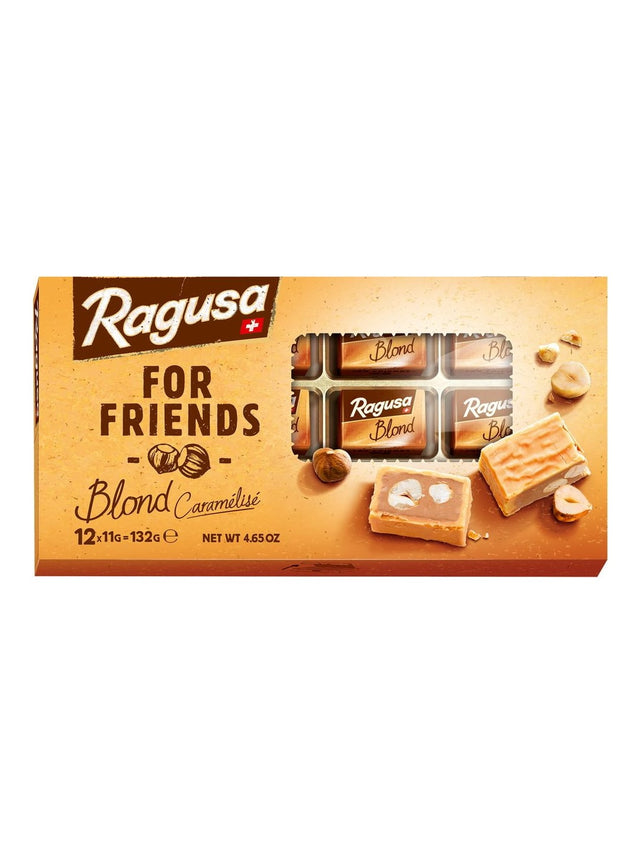 Ragusa For Friends Blond 132g – blonde Schweizer Schokolade mit Haselnüssen
