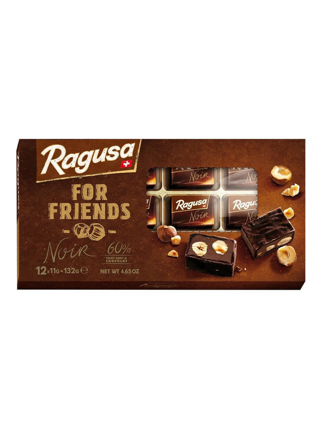 Ragusa For Friends Noir 60% 132g – Schweizer Pralinen mit Haselnüssen
