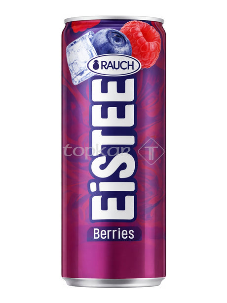 Rauch Eistee Berries 330 ml – Himbeer-Heidelbeer Eistee aus Früchtetee