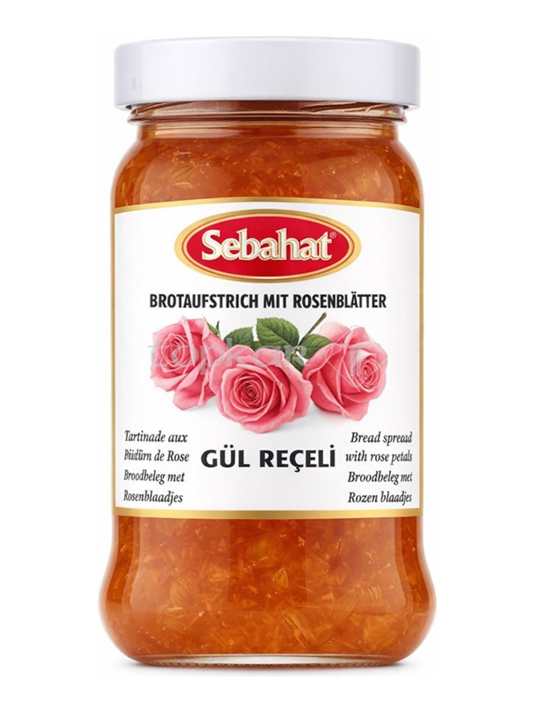 Sebahat Brotaufstrich mit Rosenblättern