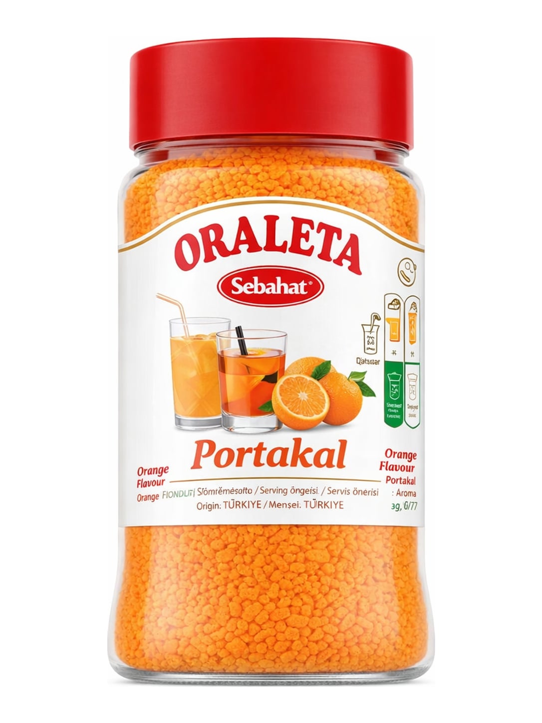 Sebahat Oraleta Portakal 220g – Instant-Orangengetränk Granulat