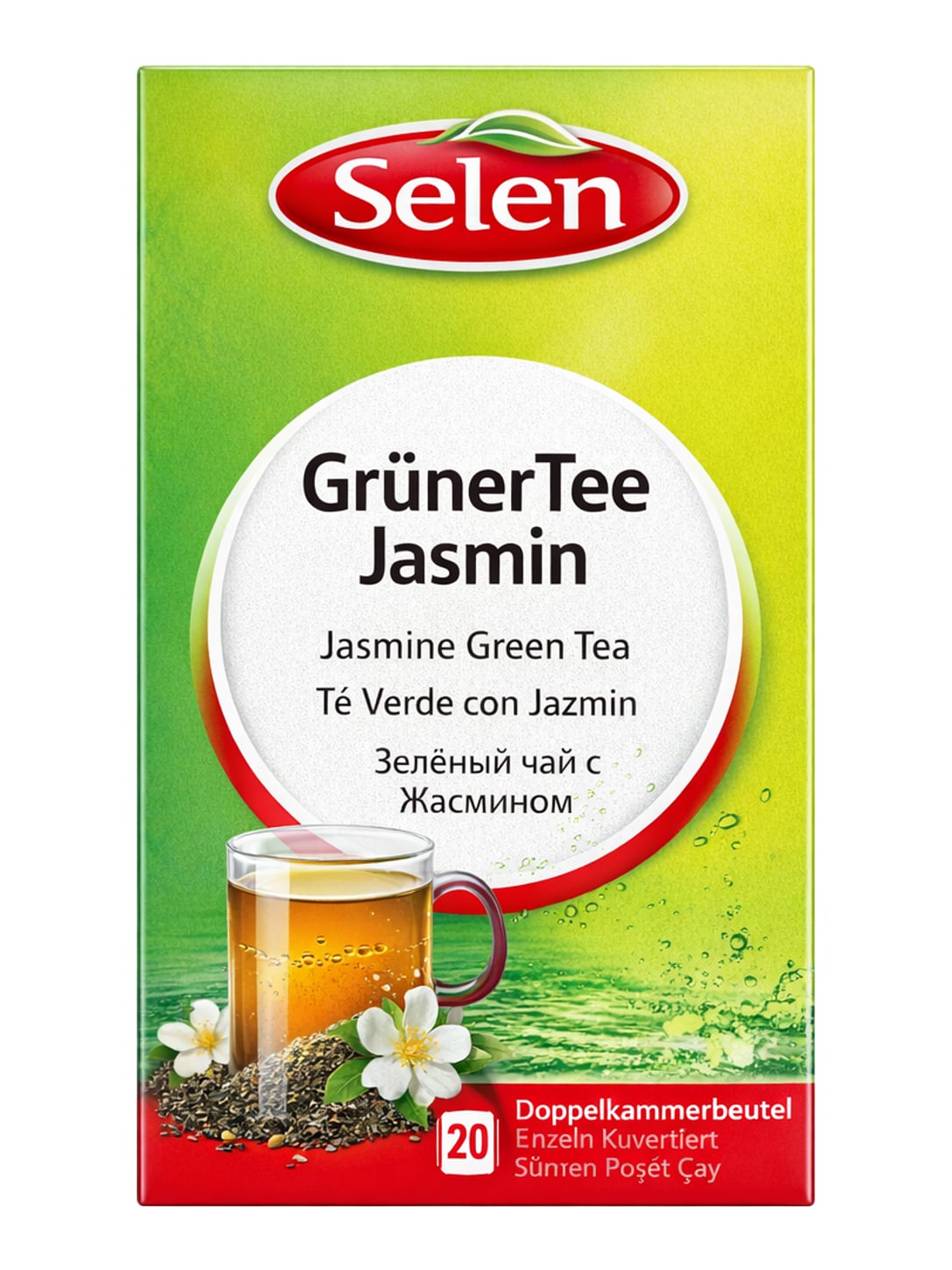 Selen Grüner Tee Jasmin 36g (20 x 1,8g) – Yaseminli Yeşil Çay Teebeutel
