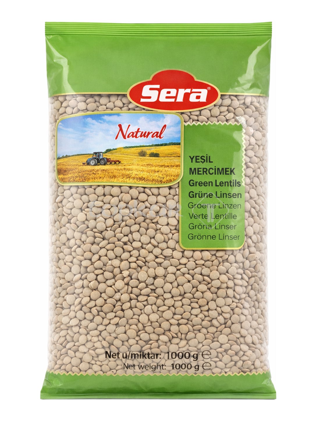 Sera Grüne Linsen 1000g – Yeşil Mercimek getrocknete grüne Linsen