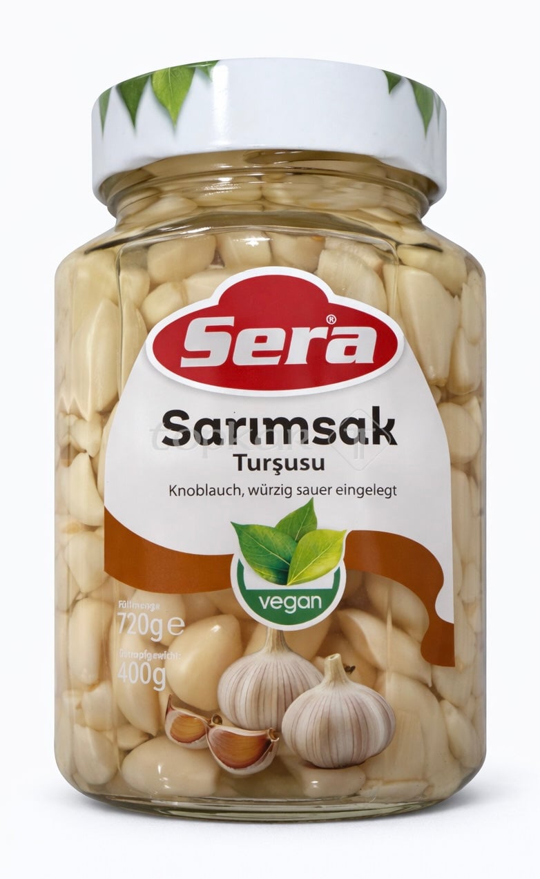 Sera Knoblauch sauer eingelegt
