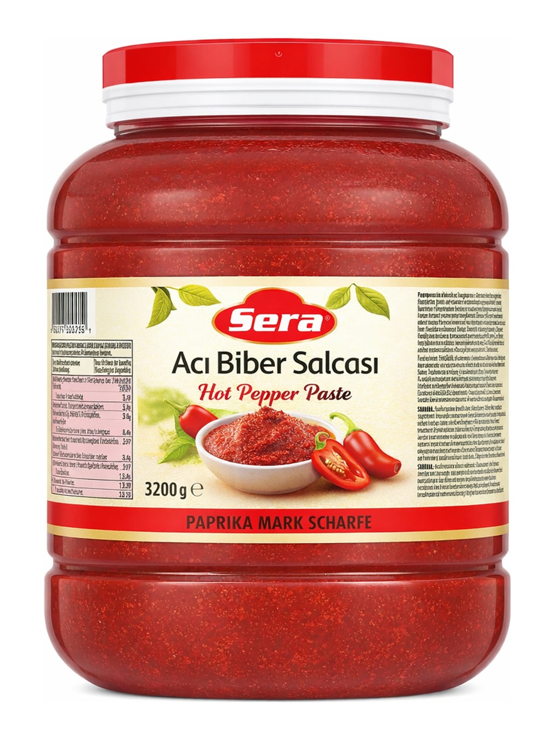 Sera Paprikamark Scharf 3200g – Acı Biber Salçası türkisches scharfes Paprikamark