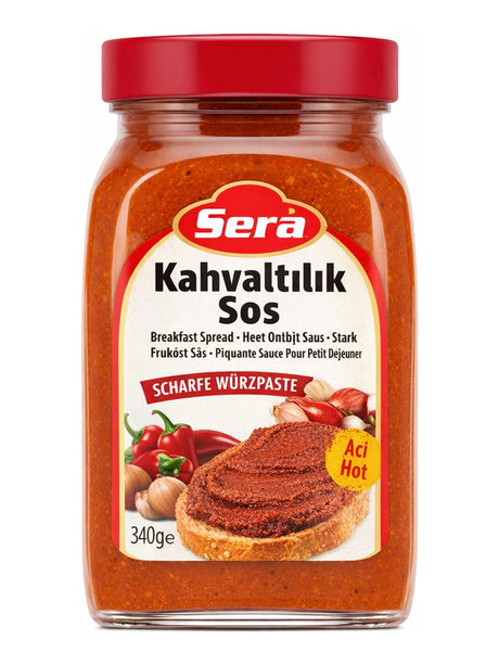 Sera Acuka 340g – Scharfe türkische Würzpaste Kahvaltılık Sos mit Walnüssen und Haselnüssen