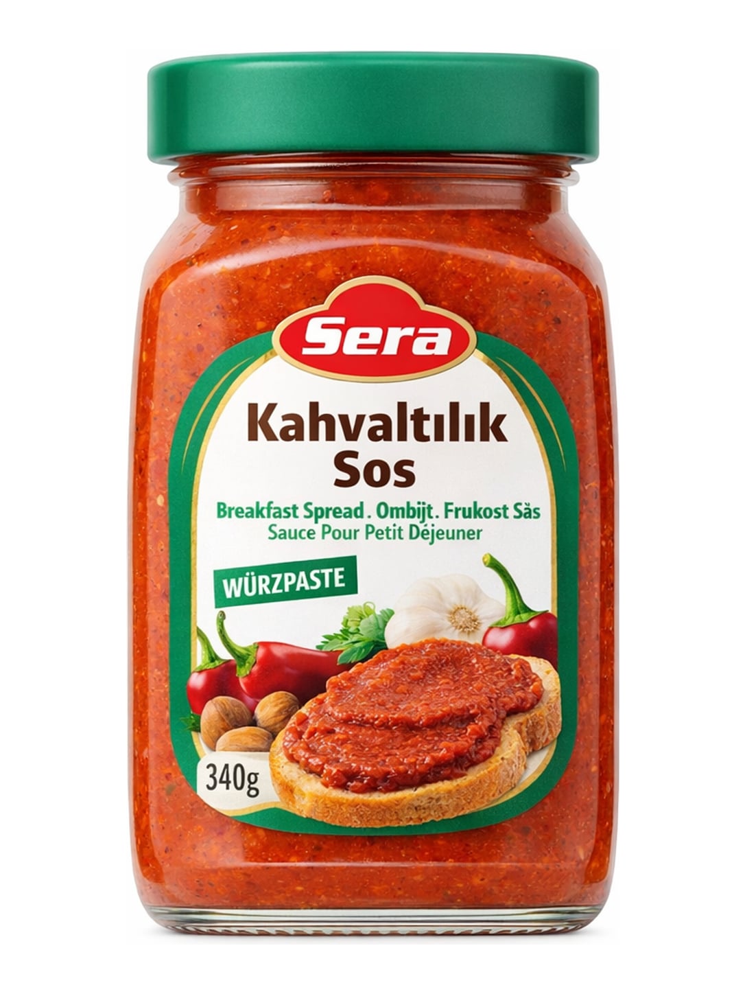 Sera Acuka 340g – Kahvaltılık Sos türkische Würzpaste mit Walnüssen und Paprika