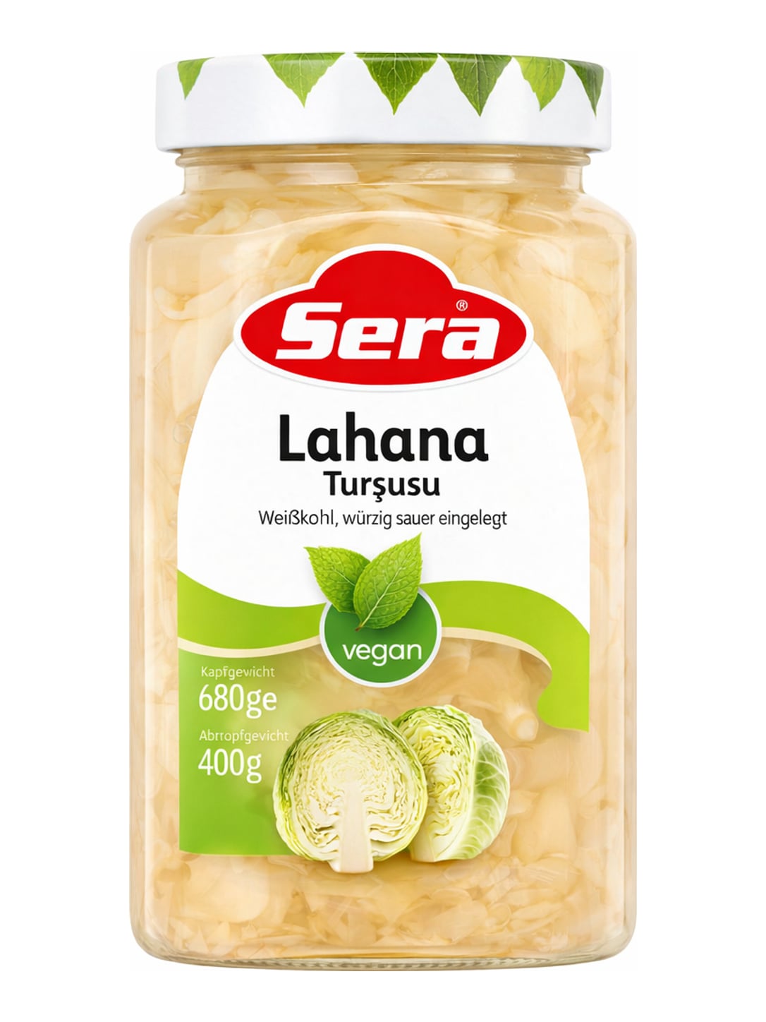Sera Lahana Turşusu 680g – Eingelegter Weißkohl sauer eingelegt türkisch