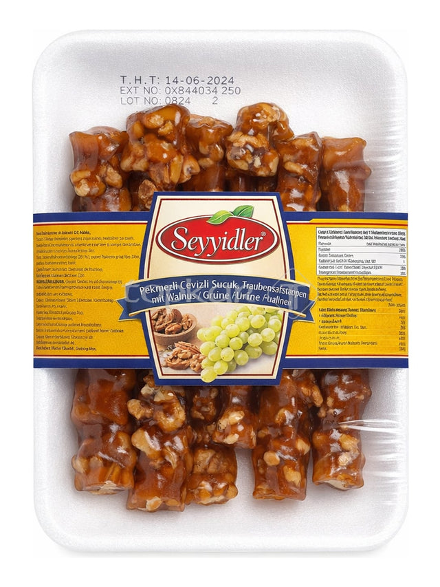 Seyyidler Traubensirupgelee mit Walnüssen 300g – Pekmezli Cevizli Sucuk türkische Süßspeise