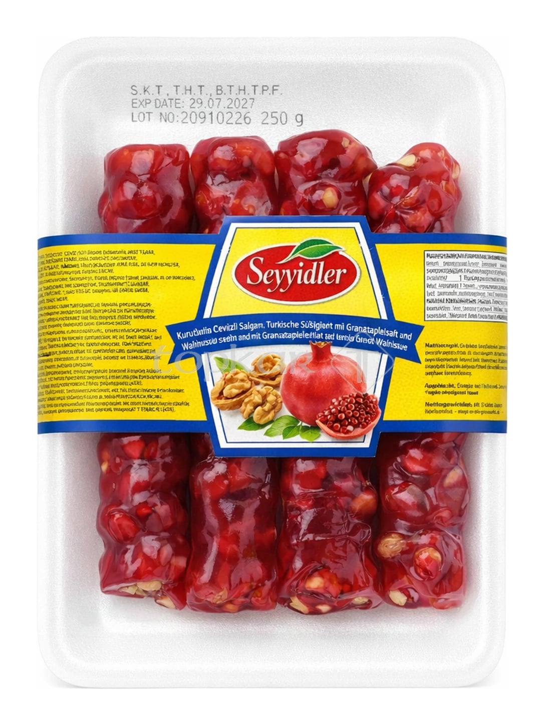 Seyyidler Nar Aromalı Cevizli Sucuk 300g – türkische Walnuss Sucuk mit Granatapfel