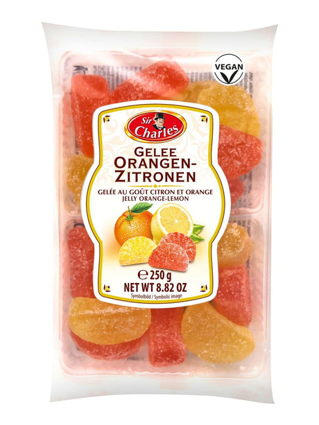 Sir Charles Gelee Zitrone und Orange 250g – veganes Frucht-Geleekonfekt