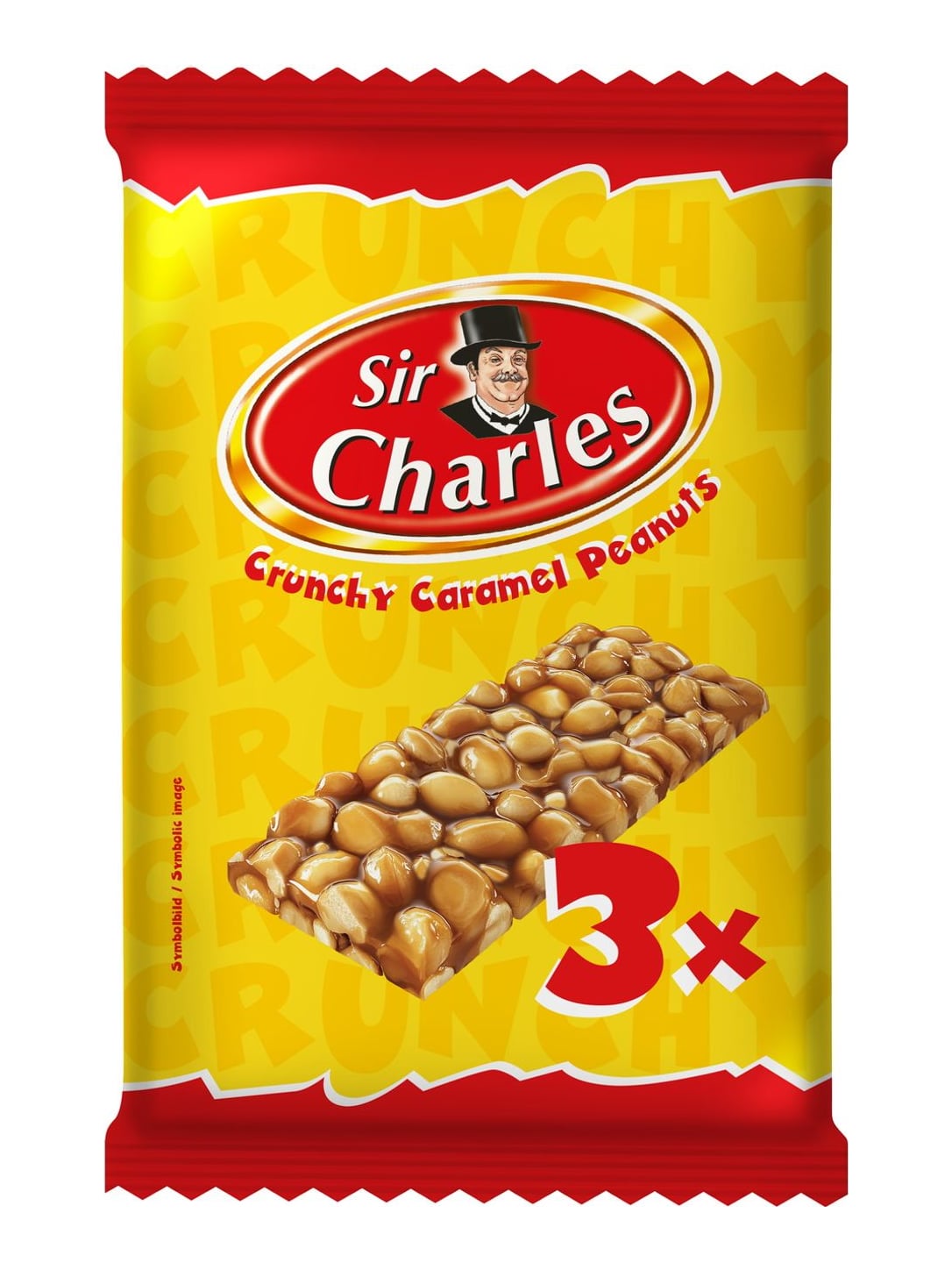 Sir Charles Karamell-Erdnuss Riegel 114g – Erdnussriegel mit Karamell