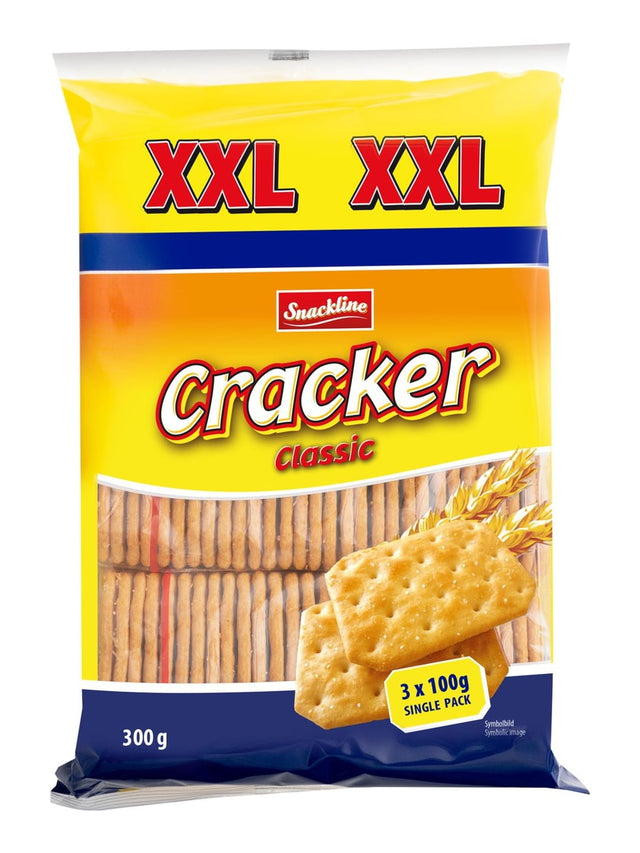 Snackline Cracker Classic XXL Salz 300g – knusprige Salzcracker