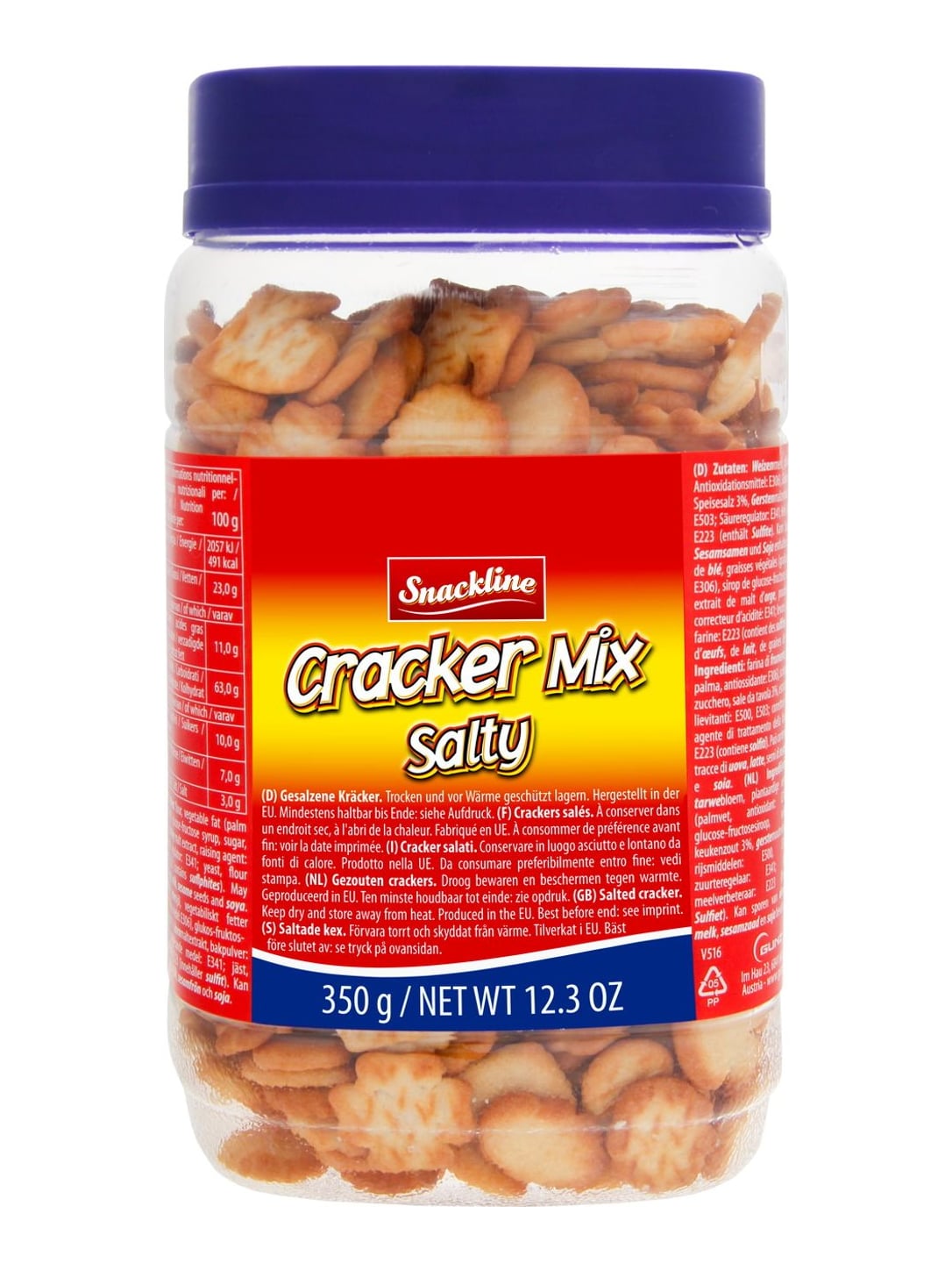 Snackline Cracker Mix 350g – knuspriges Salzgebäck Cracker