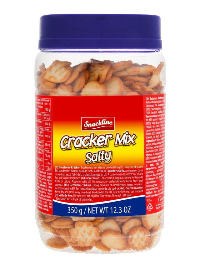 Snackline Cracker Mix 350g – knuspriges Salzgebäck Cracker