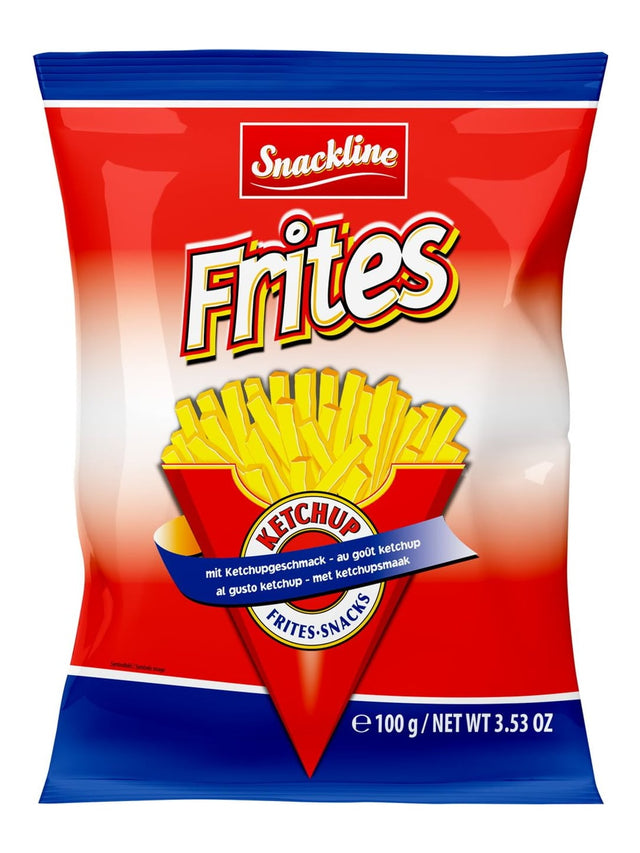 Snackline Frites-Snacks 100g – Kartoffelsnack mit Ketchupgeschmack