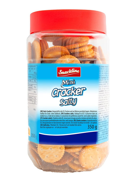 Snackline Mini Salz-Cracker 350g – knusprige Salzcracker Snack