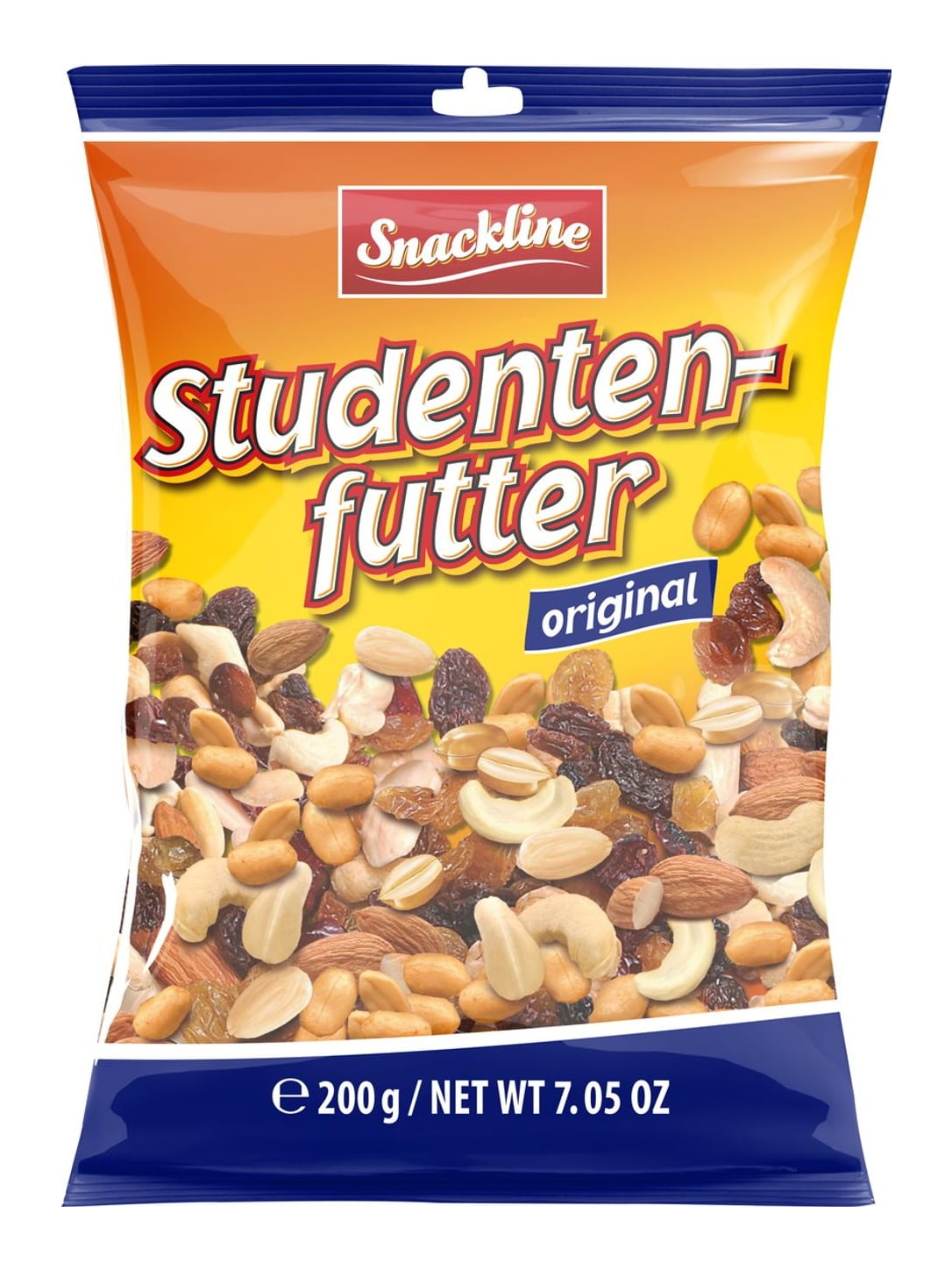 Snackline Studentenfutter 200g – Nussmischung mit Rosinen Mandeln Cashews