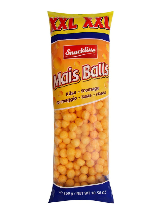 Snackline XXL Mais Balls Käse gesalzen 300g – Maissnack Cheese Balls