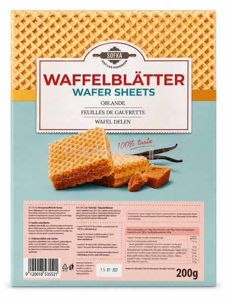 Sofka Waffelblätter Oblaten