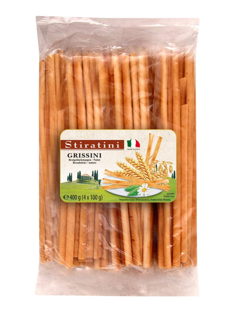 Stiratini Grissini Brotgebäckstangen 400g – italienische Grissini Brotstangen