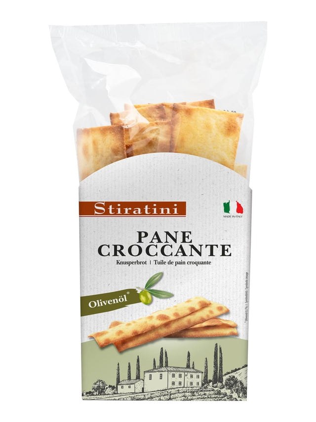 Stiratini Knusperbrot Olivenöl 140g – Pane Croccante italienische Cracker
