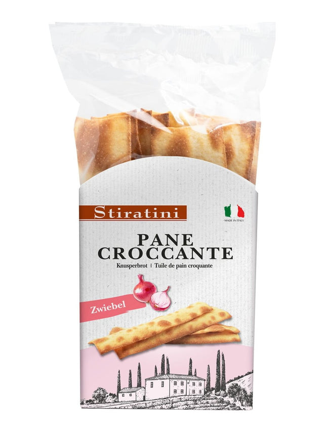 Stiratini Knusperbrot Zwiebel 140g – Pane Croccante italienischer Cracker
