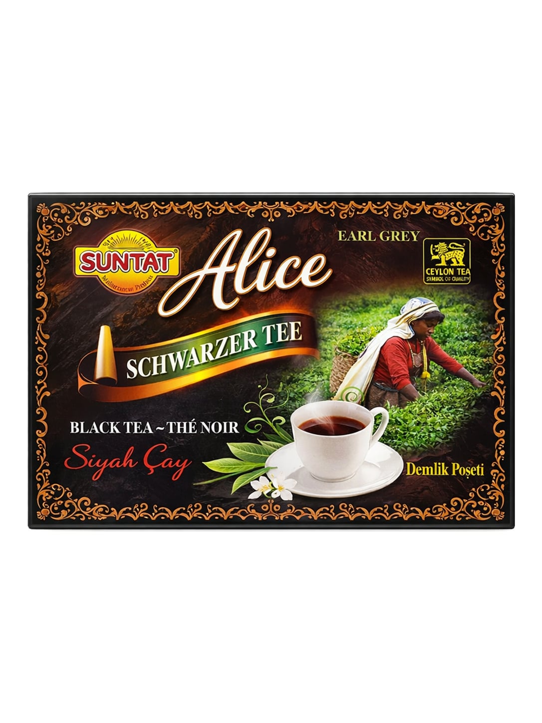 Suntat Alice Schwarzer Tee Earl Grey 300g – Siyah Çay Ceylon 100 Teebeutel