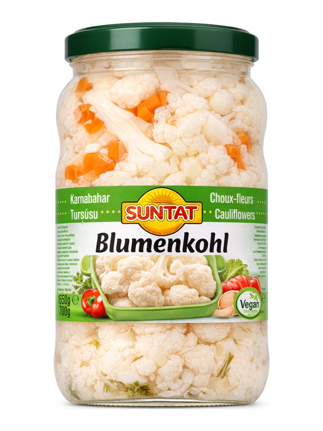 Suntat Blumenkohl Eingelegt 1650g – Karnabahar Turşusu eingelegter Blumenkohl türkisch
