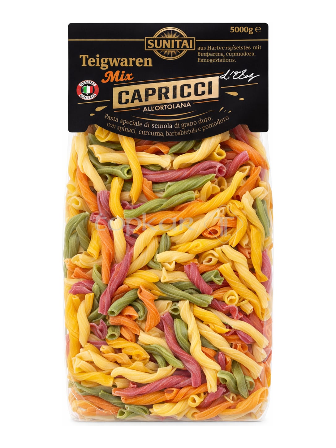 Suntat Bunte Teigwaren 500g – Capricci all'Ortolana Gemüsenudeln