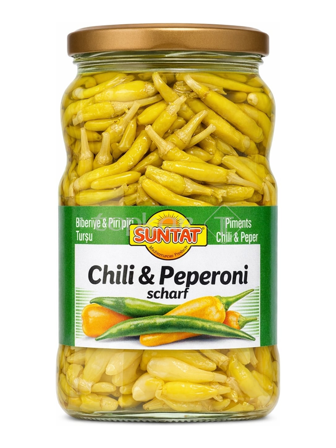 Suntat Chili und Peperoni scharf eingelegt