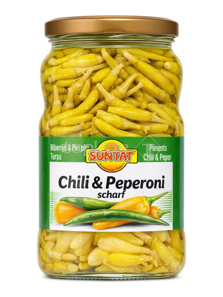 Suntat Chili und Peperoni scharf eingelegt