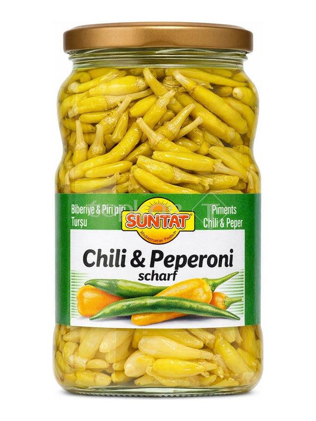 Suntat Chili und Peperoni scharf eingelegt