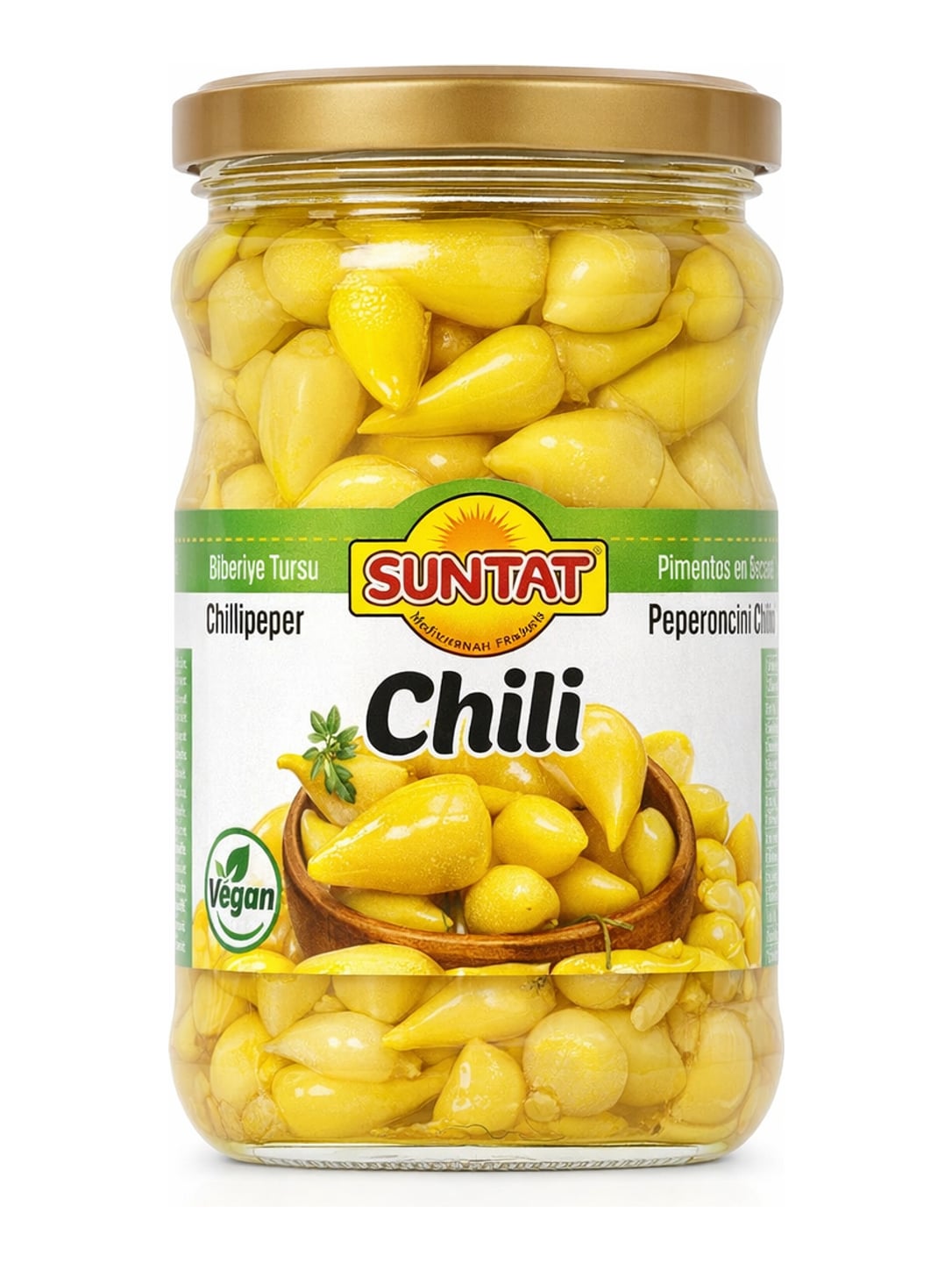 Suntat Eingelegte Chilischoten 620g – Biberiye Turşu Peperoni Konserve