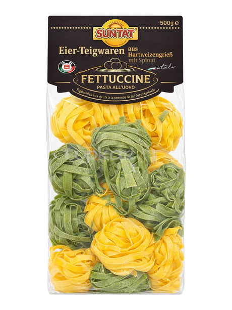 Suntat Fettuccine Paglia e Fieno Eier-Teigwaren mit Spinat