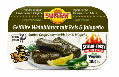 Suntat Gefüllte Weinblätter mit Reis & Jalapeño