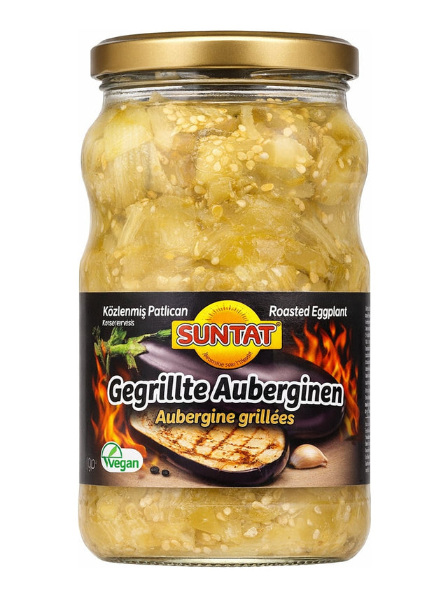 Suntat Gegrillte Auberginen 1550g – Közlenmiş Patlıcan Konservesi Roasted Eggplant