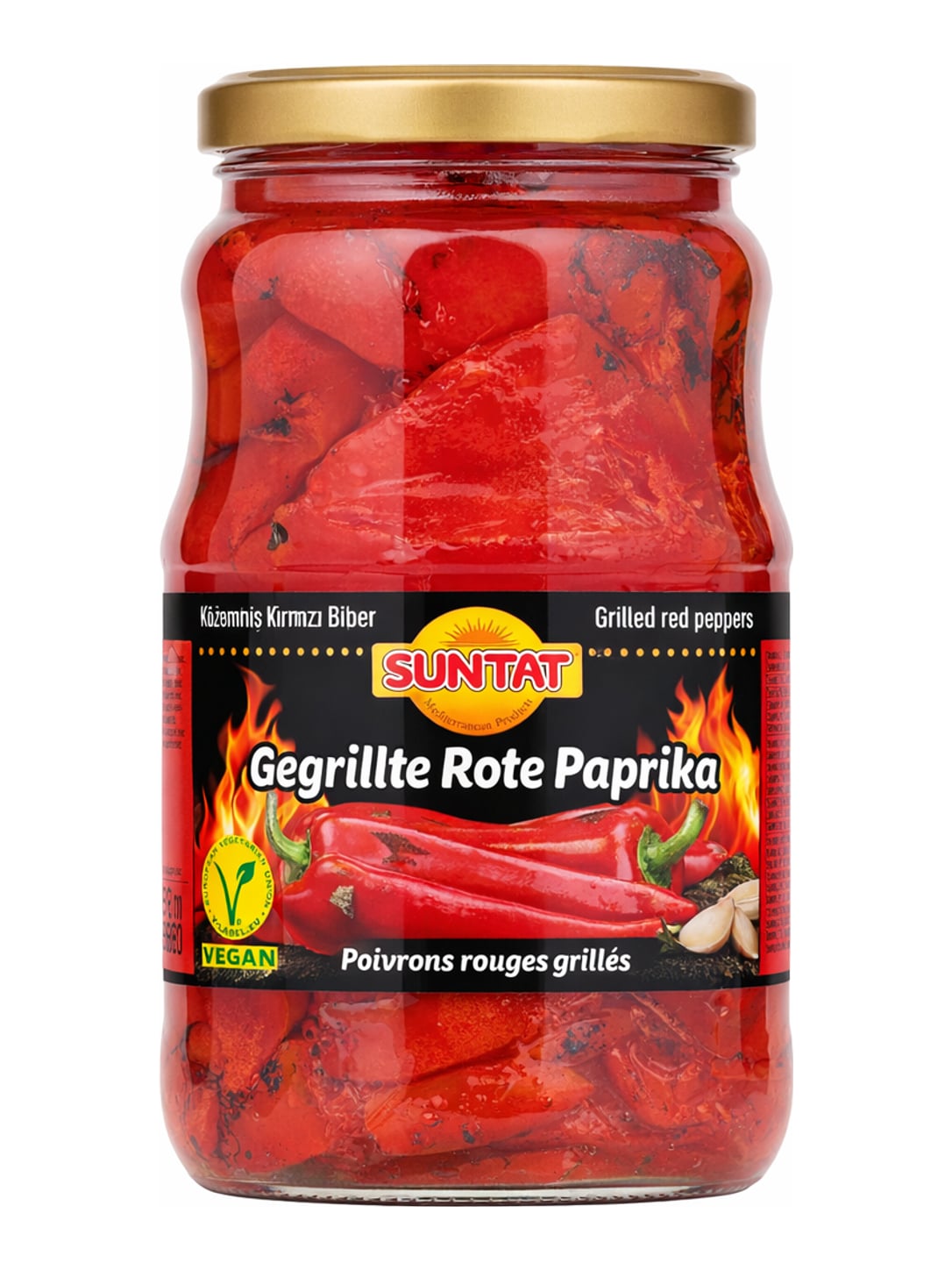Suntat Gegrillte Rote Paprika 1650g – Közlenmiş Kırmızı Biber eingelegt