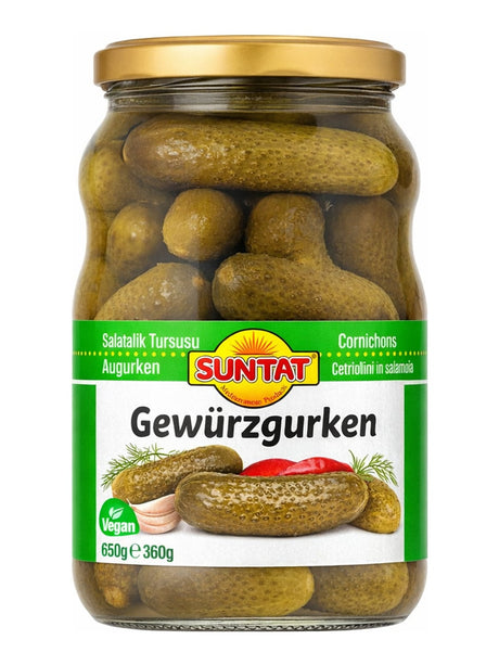 Suntat Gewürzgurken 1650g – Salatalık Turşusu Cornichons eingelegte Gurken