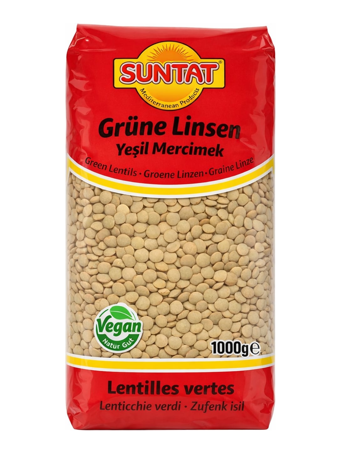 Suntat Grüne Linsen 1000g – Yeşil Mercimek Green Lentils aus Kanada