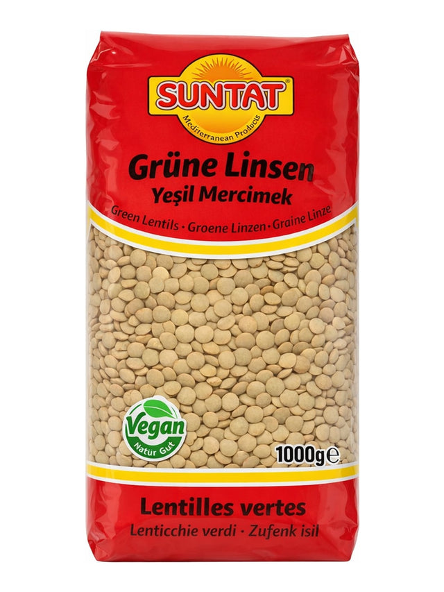 Suntat Grüne Linsen 1000g – Yeşil Mercimek Green Lentils aus Kanada