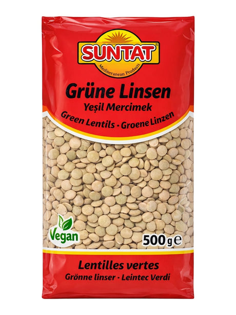Suntat Grüne Linsen 500 g – Yeşil Mercimek Green Lentils aus Kanada