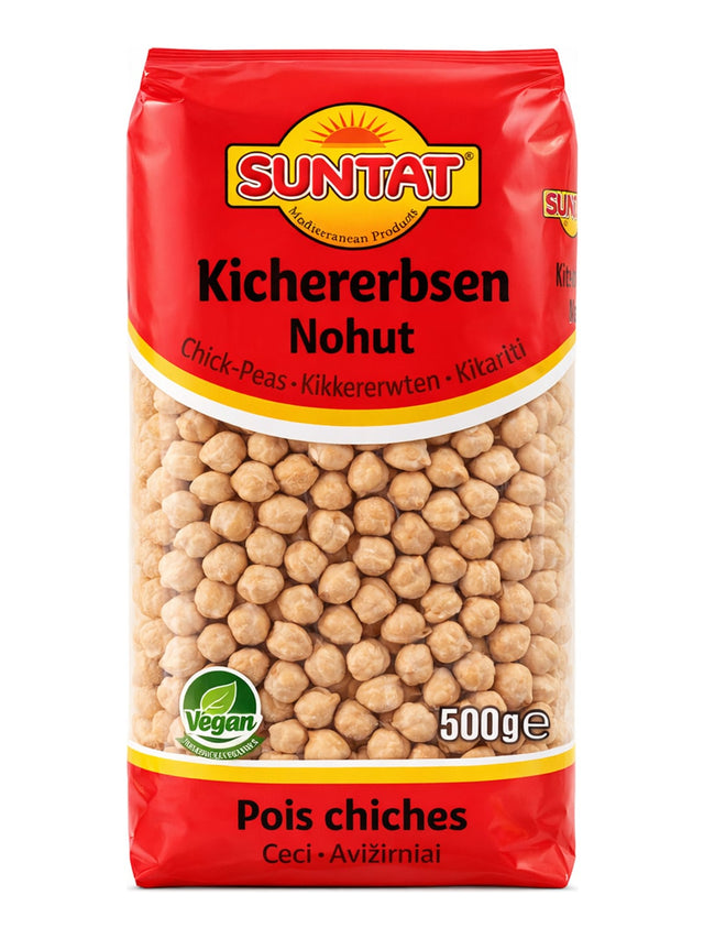Suntat Kichererbsen Getrocknet 500g – Nohut Chick Peas getrocknete Hülsenfrüchte