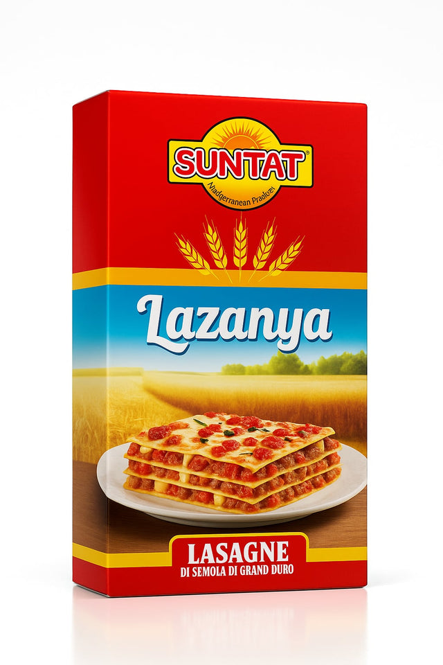 SUNTAT Lasagne 500g – Lazanya Semola di Grano Duro Hartweizengrieß Italia